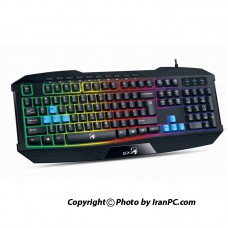 کیبورد گیمینگ جنیوس  مدل Genius Scorppion Rainbow K215  با حروف فارسی