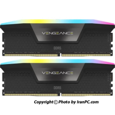 رم دسکتاپ کورسیر دو کاناله 6400 VENGRGB  ظرفیت 32  گیگابایت DDR5 